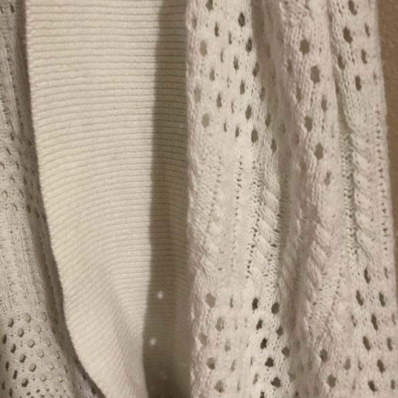 ❗️SOLD❗️Verve • White Crotchet Open Front Cardigan - Picture 13 of 13